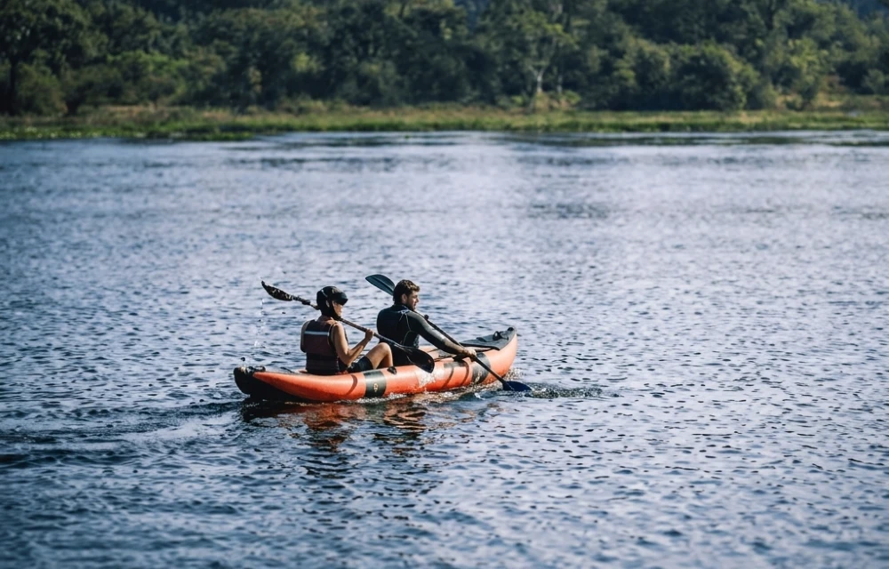 Boat Safari and Kayaking at Kalundegama Lake