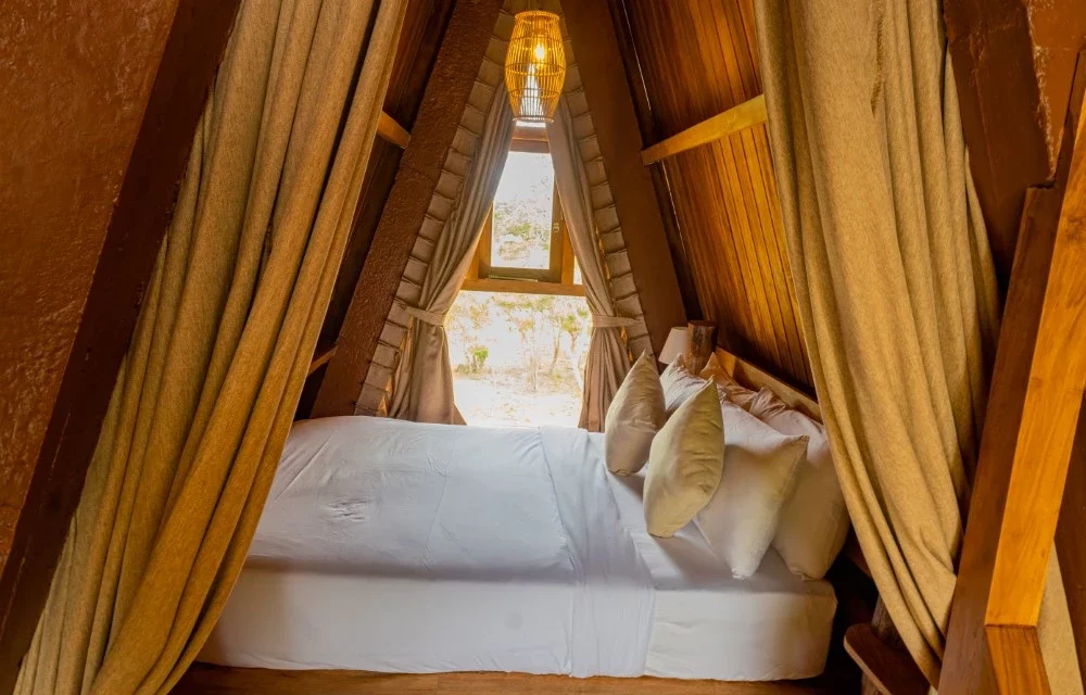 Duplex Loft Suite With Jungle View <i>Two Levels | Queen Bed | Living Area | Private Balcony | 2 Adults <br> </i> at Wilpattu Safari Resort Duplex Loft Suite With Jungle View <i>Two Levels | Queen Bed | Living Area | Private Balcony | 2 Adults <br> </i> at Wilpattu Safari Resort